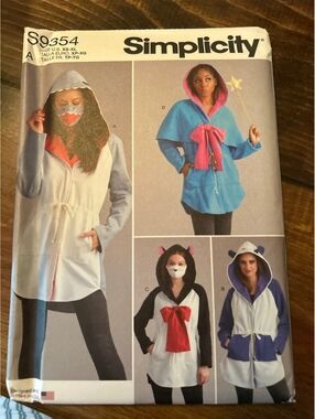 Simplicity S9354 Women's Hooded Costume Jacket Sewing Pattern